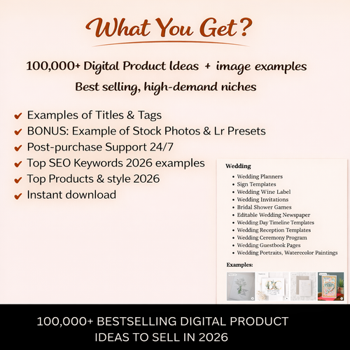 100,000+ Profitable Digital Product Ideas to Sell in 2026